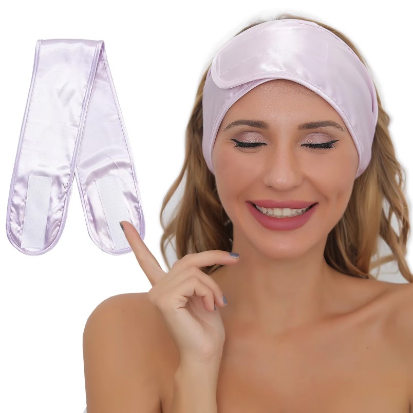 Home Textiles Face Towel - Women Silky Satin Adjustable SPA Facial
