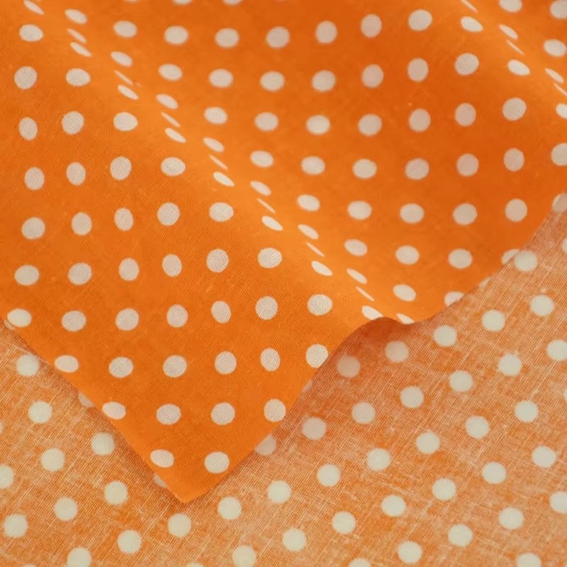 50X150CM White Orange Polka Do - Home Textiles & Decorations recension och pris