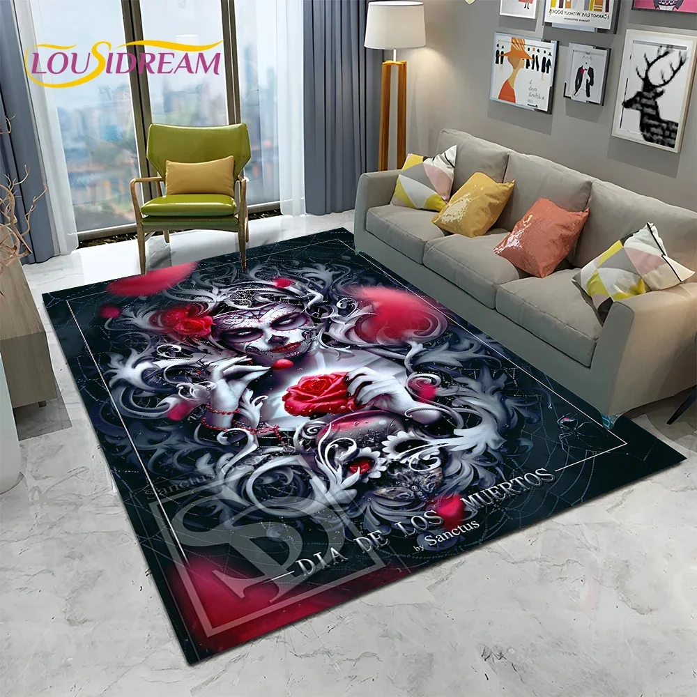 Horror Gothic Female Skull Dea - Home Textiles Sale recension och pris