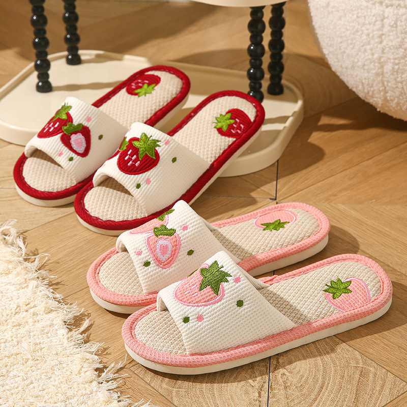 Strawberry Linen Women Slipper - Home Textile recension och pris
