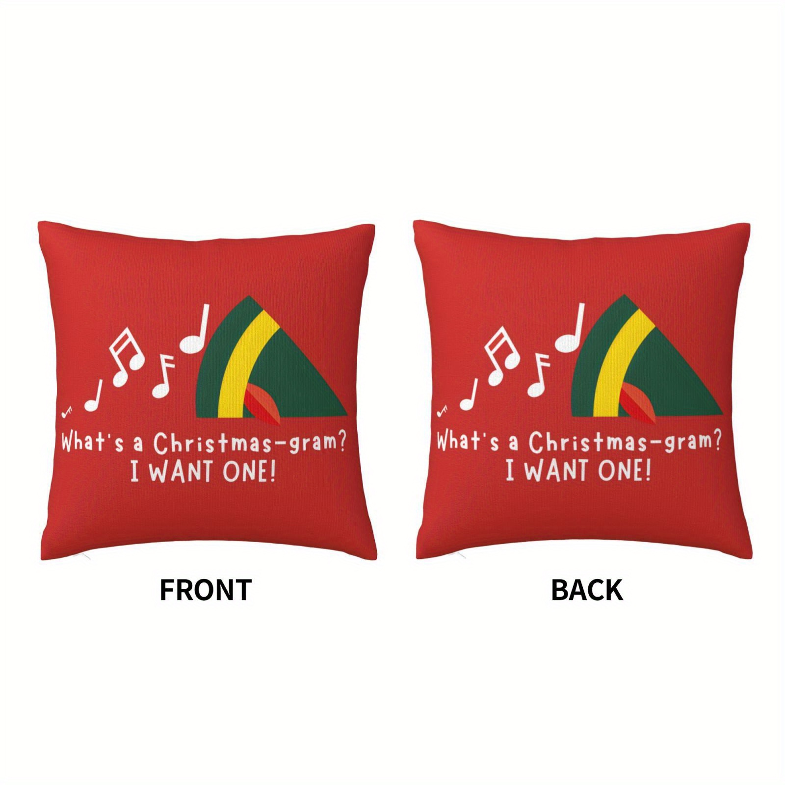 1pc Christmas Pillow Cover - B - Pillow Insert 18X18 recension och pris